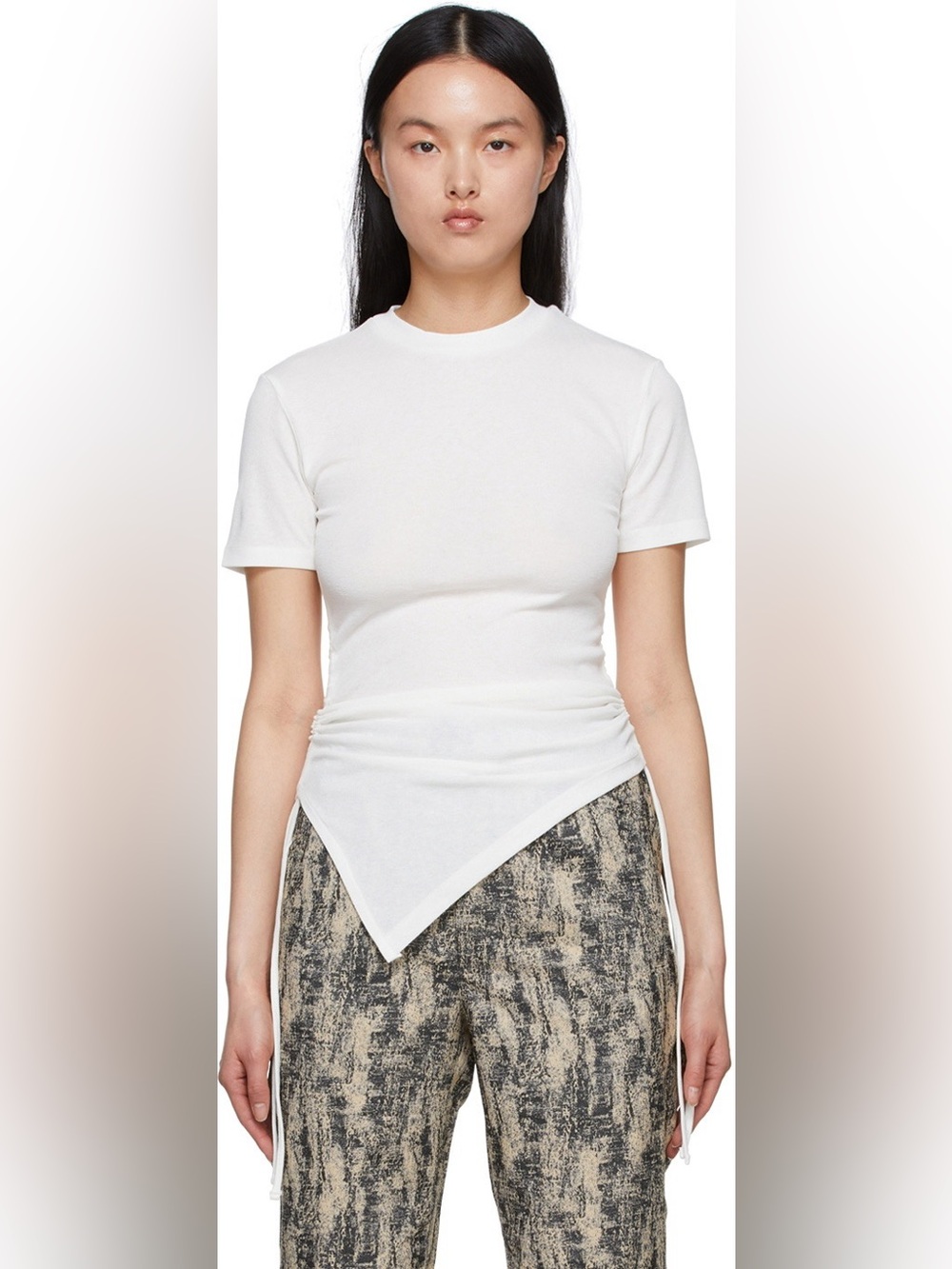 Andersson Bell Cindy Asymmetric Hem T-Shirt White XS